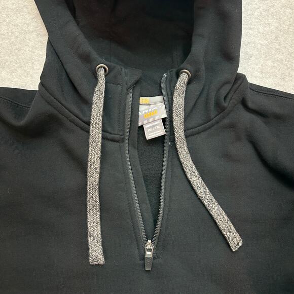 Ariat Rebar Skill Set 1/2 Zip Hoodie Womens 2XL Soft Cotton Black Pullover Soft - Picture 3 of 11